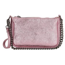 Charm London Ružová lakovaná luxusná crossbody kabelka „Majesty“