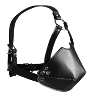 Ouch! Head Harness with Mouth Cover and Solid Ball Gag - cena, srovnání