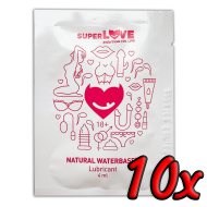 Superlove Natural Waterbased Lubricant 10x4ml - cena, srovnání