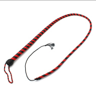 Kiotos Leather Whip Black & Red 140cm - cena, srovnání