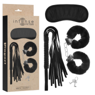 Intense Fetish Erotic Playset 1 With Handcuffs, Blind Mask & Flogger - cena, srovnání