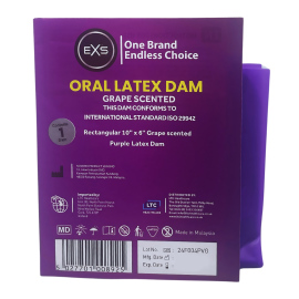 EXS Oral Latex Dams Flavoured 1ks